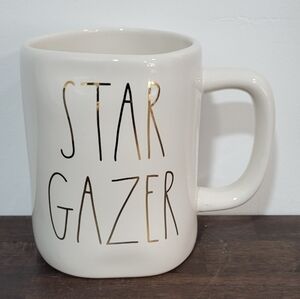 Rae Dunn Stargazer Cream And Gold Mug